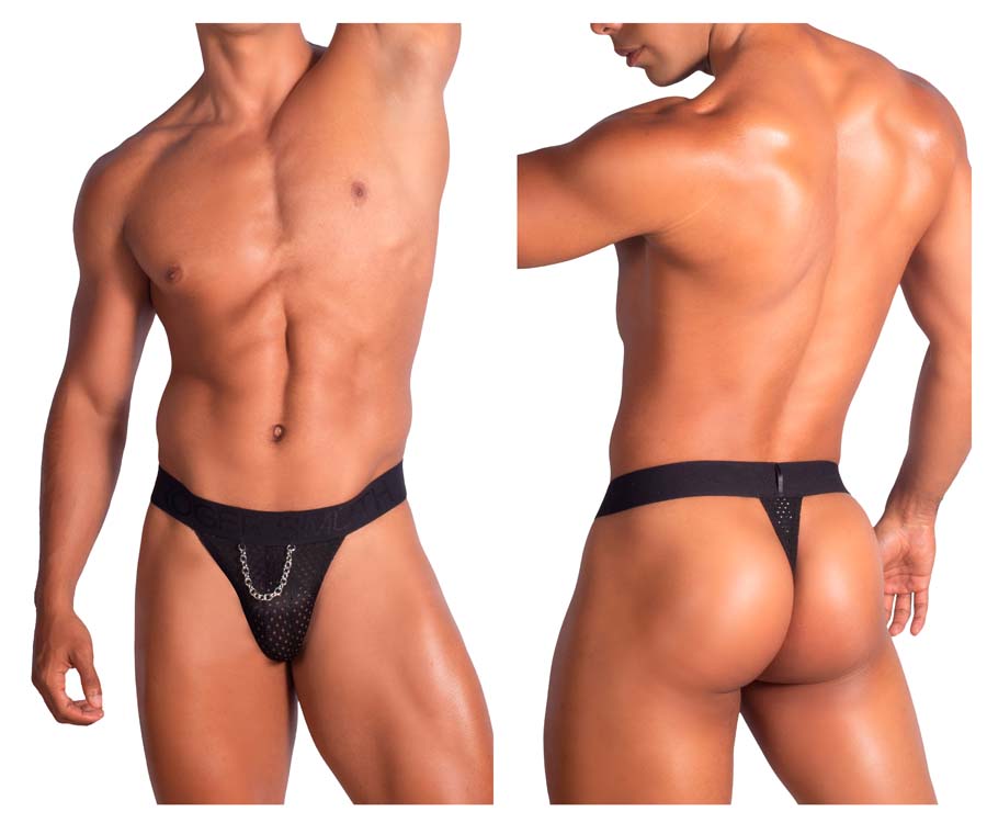 [Roger Smuth] Thongs Black (RS070)